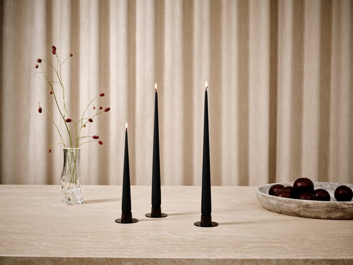 Bougie ester & erik Lot de 4 mat, Velvet matt black 95, 42 cm ester & erik
