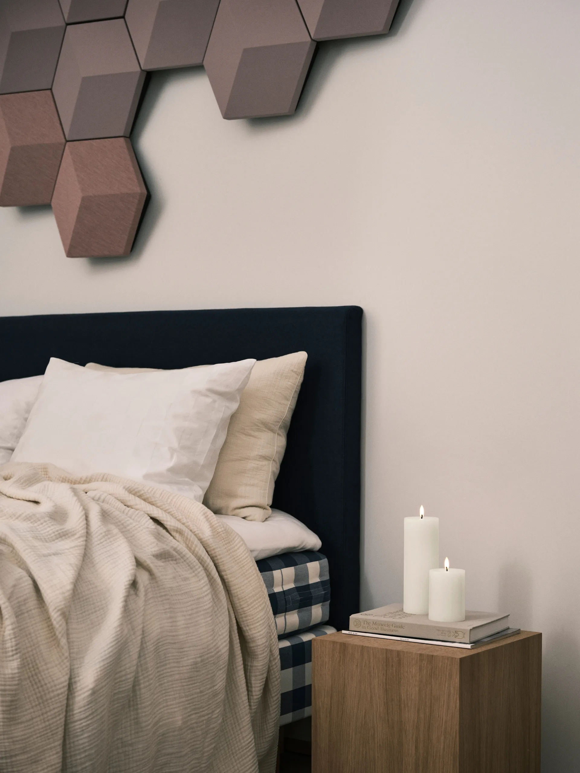 Bougie LED bloc Ester & Erik, 06 Ivory, 20cm ester & erik