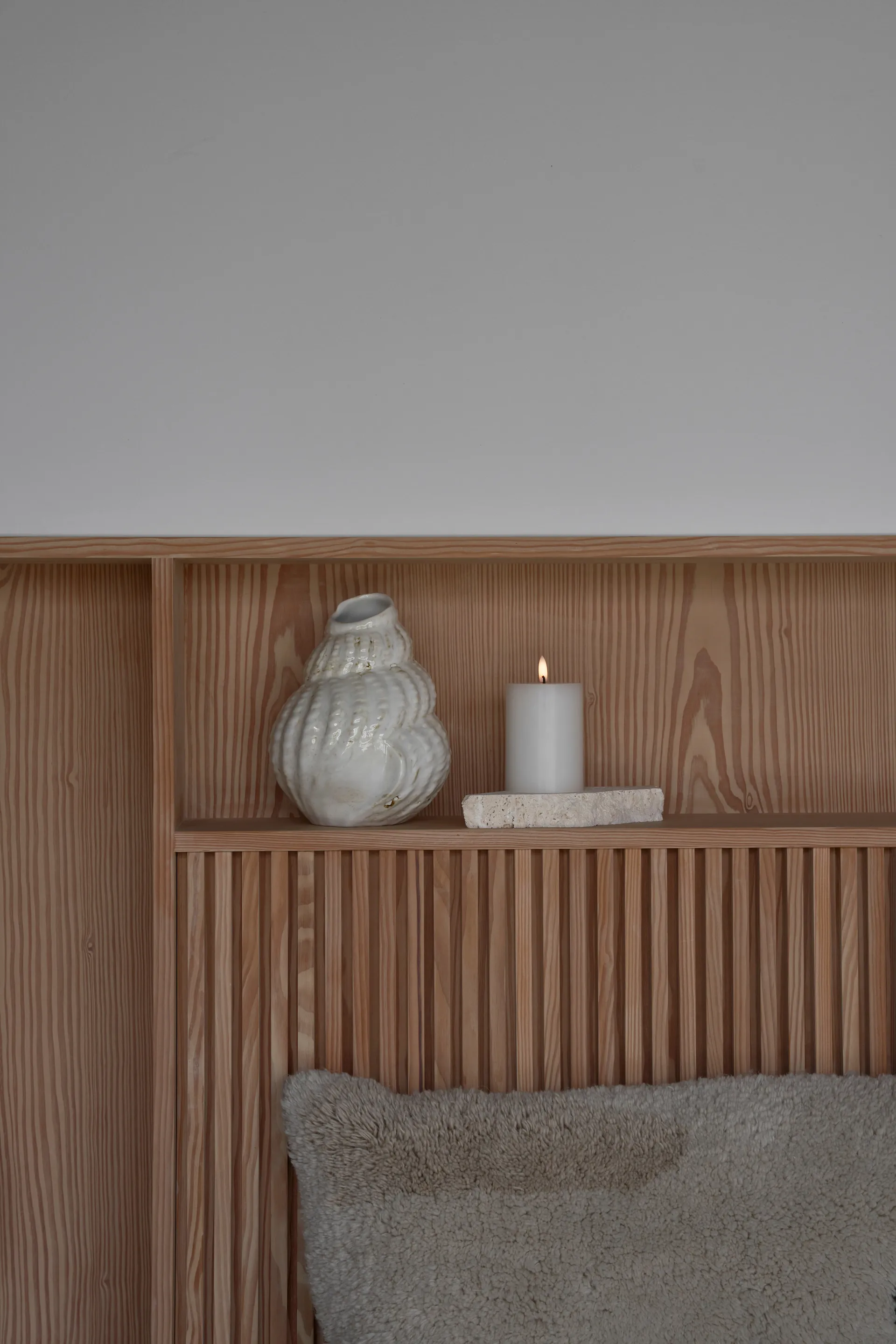 Bougie LED bloc Ester & Erik, 10 Silky, 10cm ester & erik