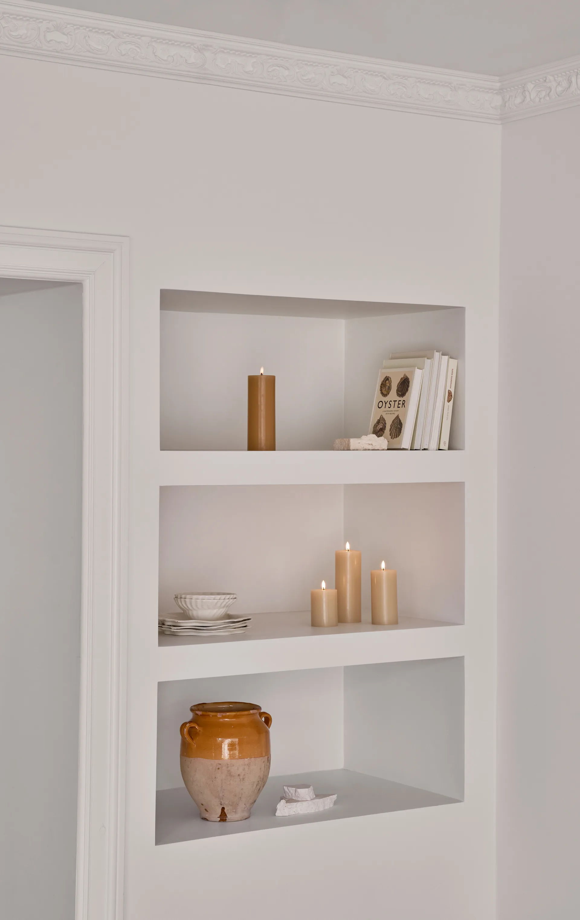 Bougie LED bloc Ester & Erik, 14 Pale ginger, 10cm ester & erik