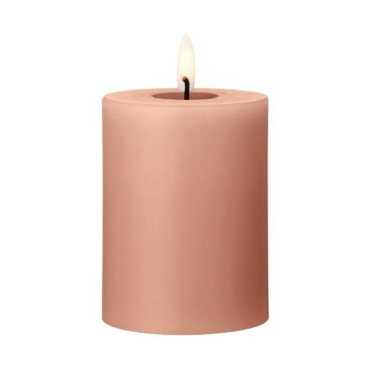 Bougie LED bloc Ester & Erik - 20 Rosy caramel, 10cm - Ester & erik