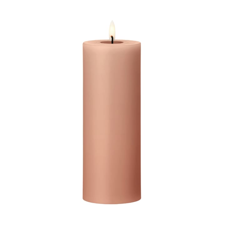 Bougie LED bloc Ester & Erik - 20 Rosy caramel, 20cm - Ester & erik
