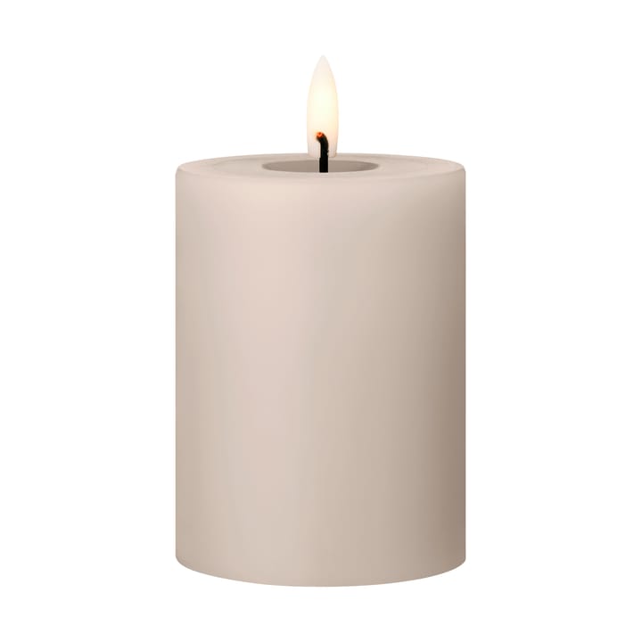 Bougie LED bloc Ester & Erik - 22 Linen Grey, 10cm - Ester & erik
