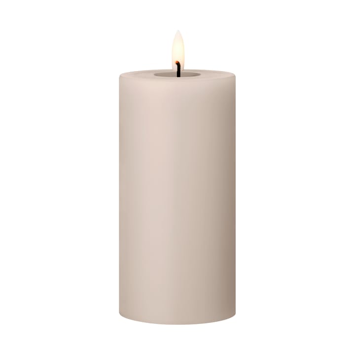 Bougie LED bloc Ester & Erik - 22 Linen Grey, 15cm - Ester & erik
