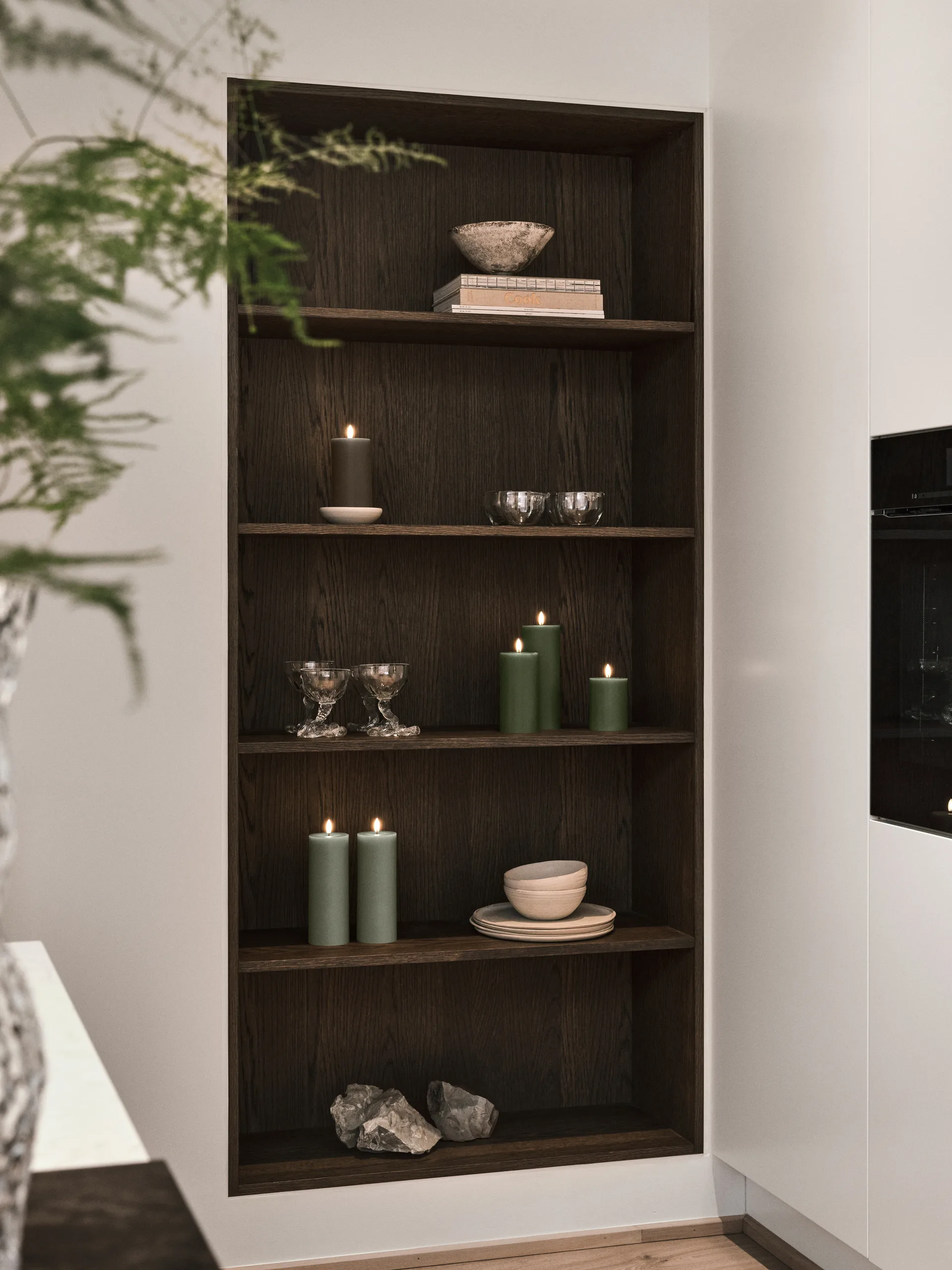 Bougie LED bloc Ester & Erik, 70 Green Soil, 15cm ester & erik