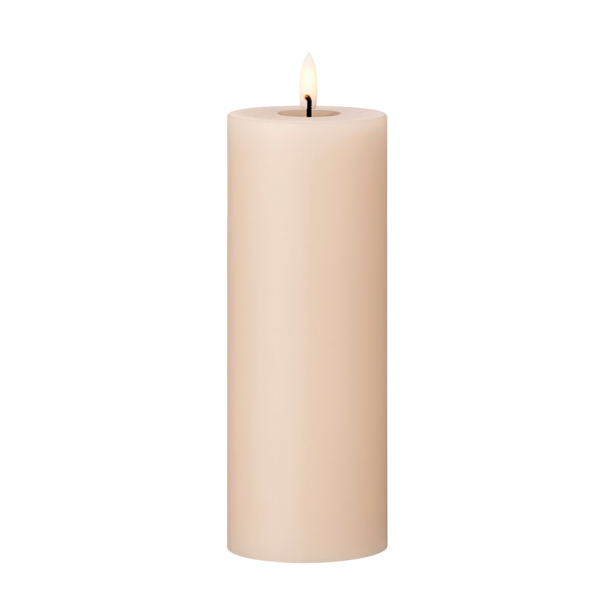 ester & erik Bougie LED bloc Ester & Erik o7,5x20 cm 11 Latte Glacé