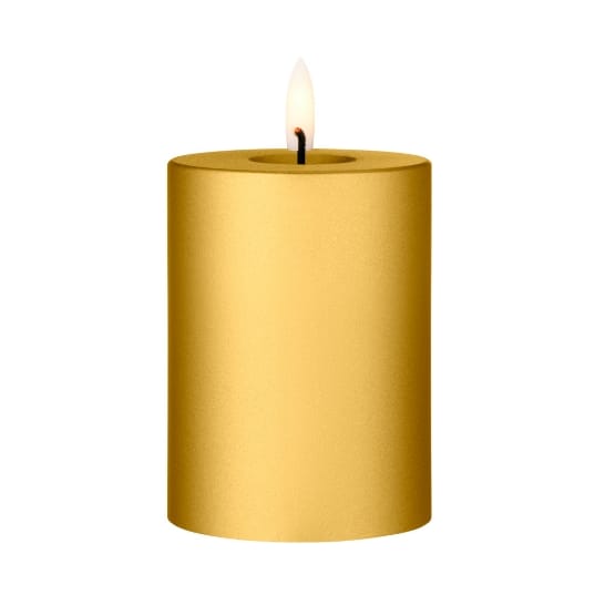 Bougie LED bloc Ester & Erik - 90 Gold Metallic, 10cm - Ester & erik