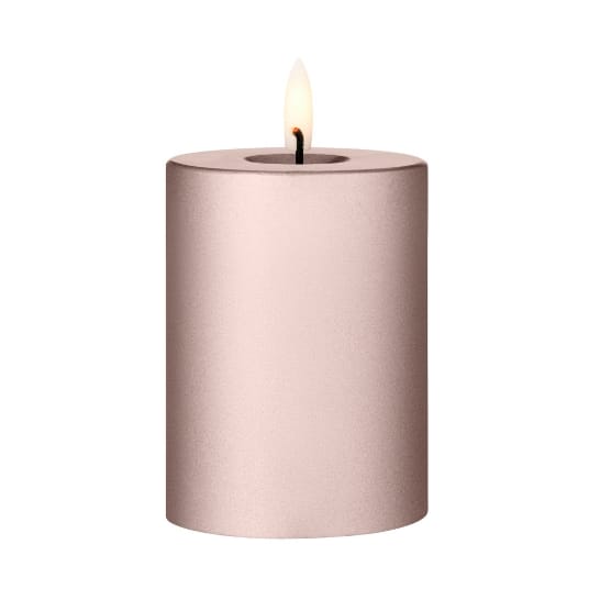 Bougie LED bloc Ester & Erik - 94 Champagne Metallic, 10cm - Ester & erik