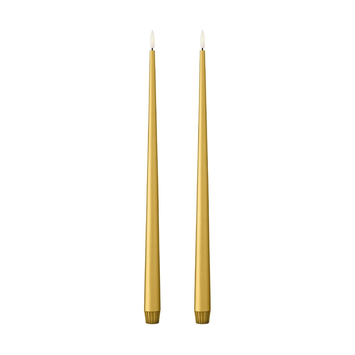 ester & erik Bougies LED ester & erik 40 cm lot de 2 90 Métallique Or