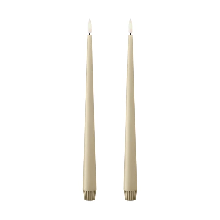 Bougies LED ester & erik lot de 2 - 14 Pale ginger , 30 cm - Ester & erik