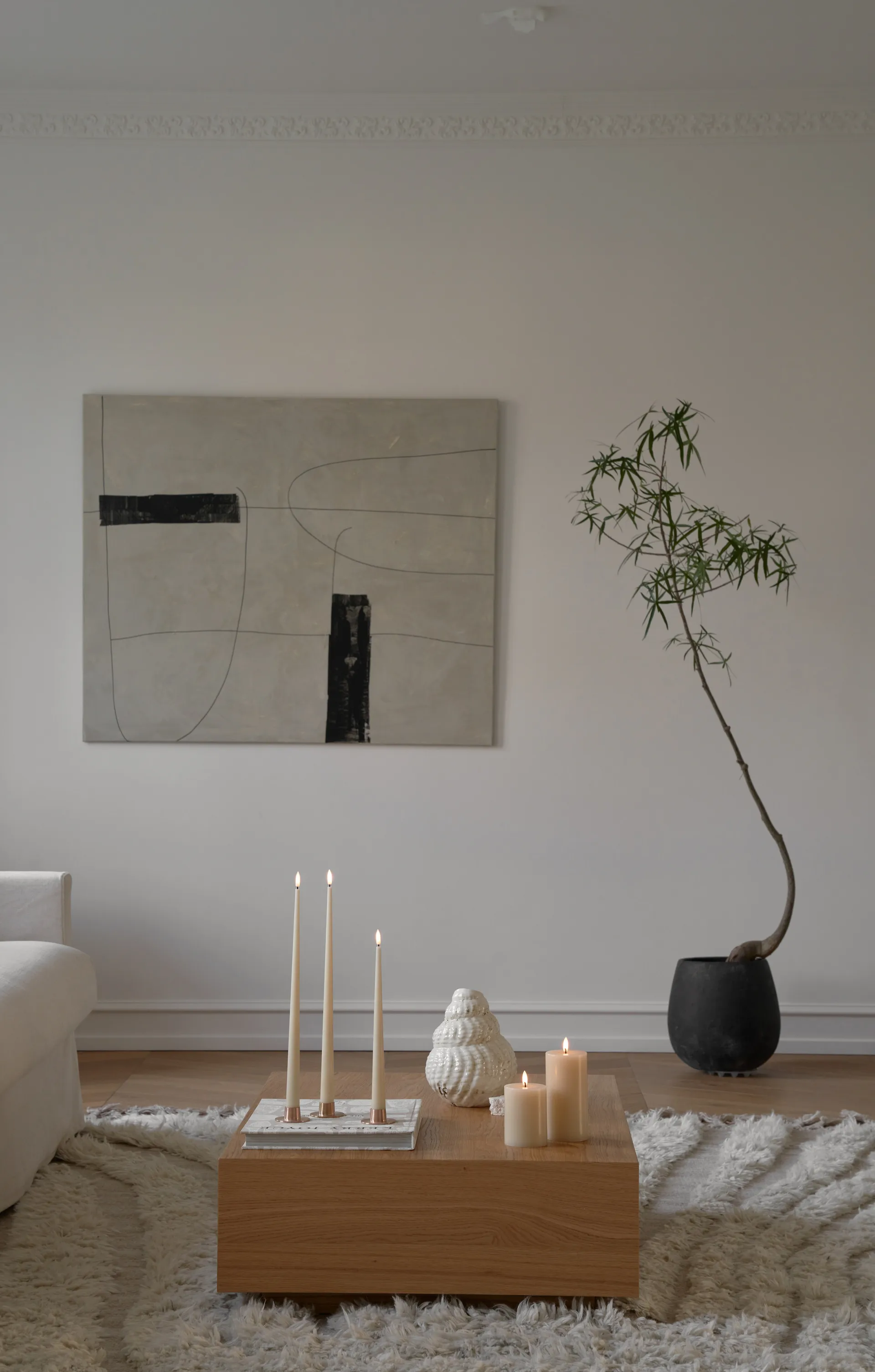 Bougies LED ester & erik lot de 2, 14 Pale ginger , 30 cm ester & erik