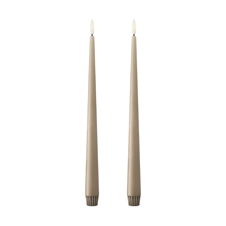 Bougies LED ester & erik lot de 2 - 18 Nougat note , 30 cm - Ester & erik