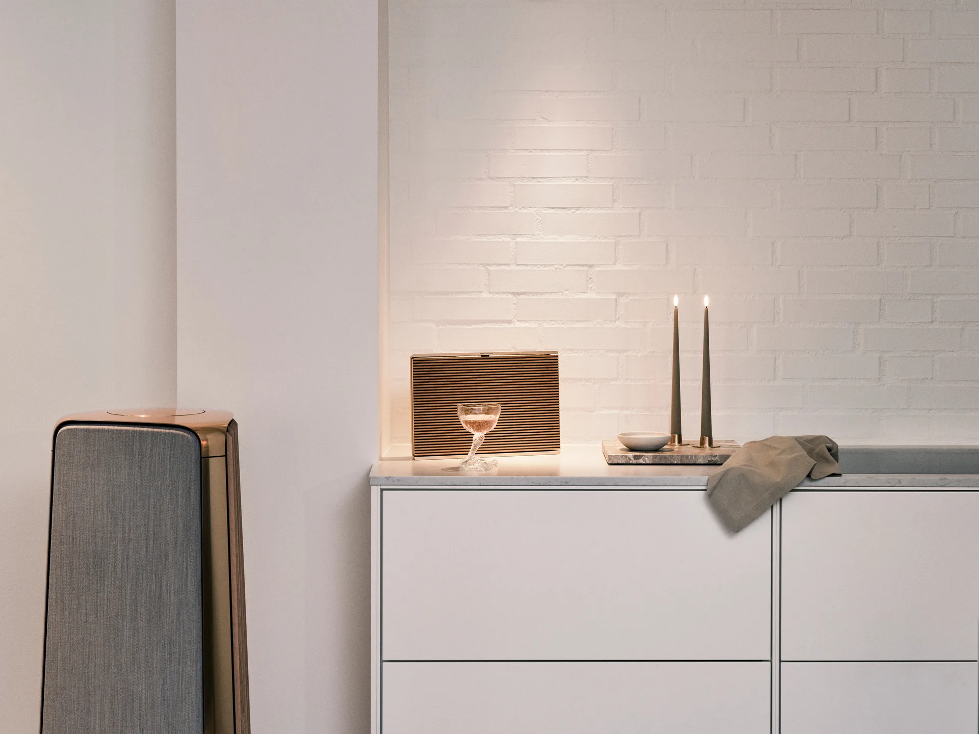 Bougies LED ester & erik lot de 2, 18 Nougat note , 30 cm ester & erik