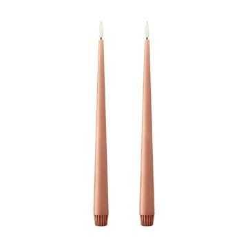 Bougies LED ester & erik lot de 2 - 20 Rosy caramel , 30 cm - ester & erik