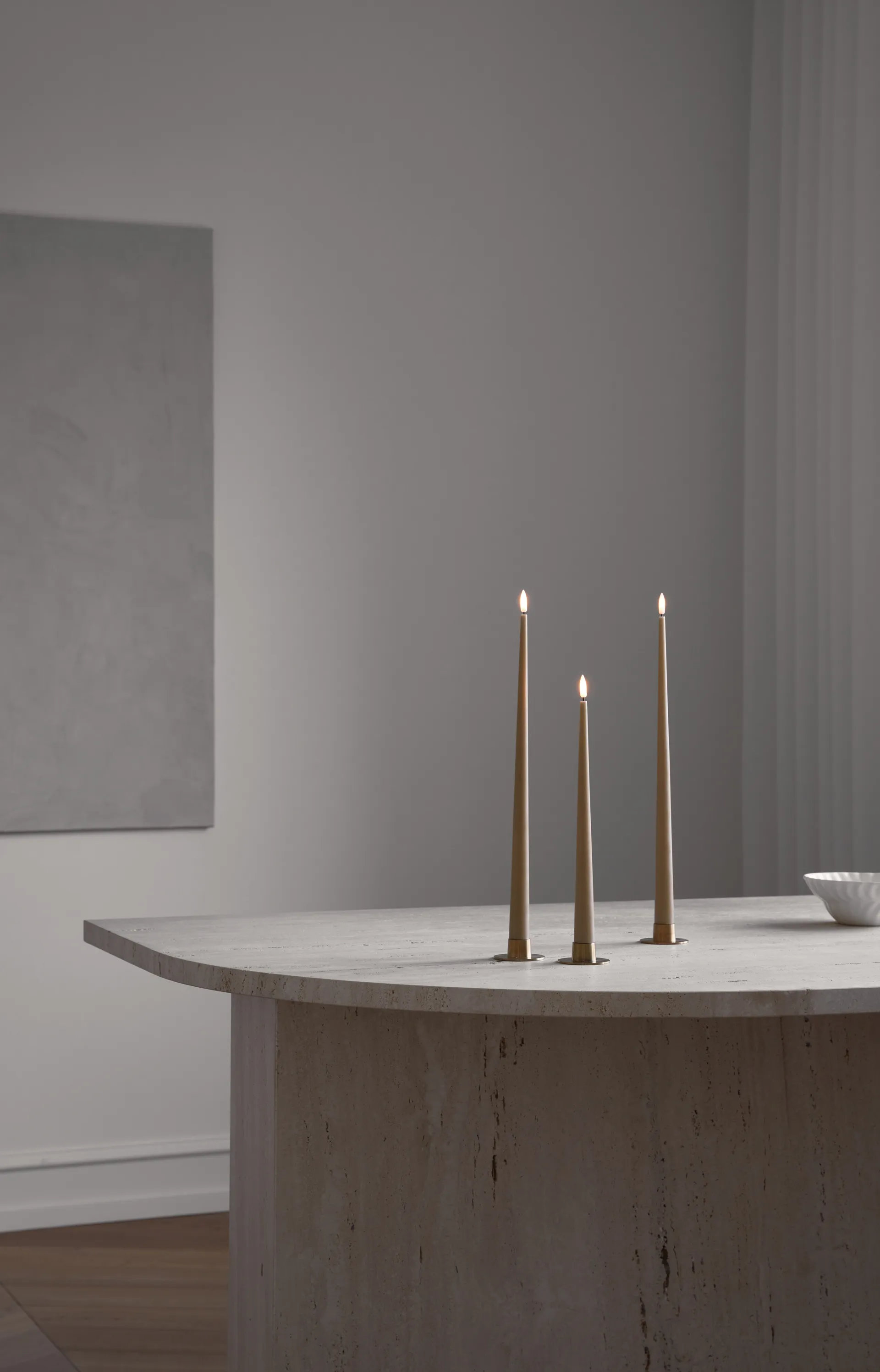 Bougies LED ester & erik lot de 2, 20 Rosy caramel , 30 cm ester & erik