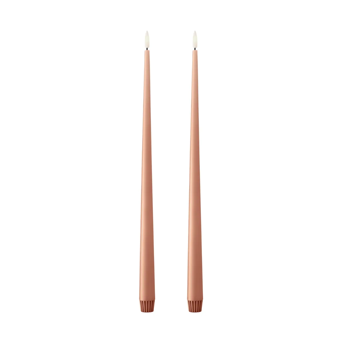 Bougies LED ester & erik lot de 2, 20 Rosy caramel, 40cm ester & erik