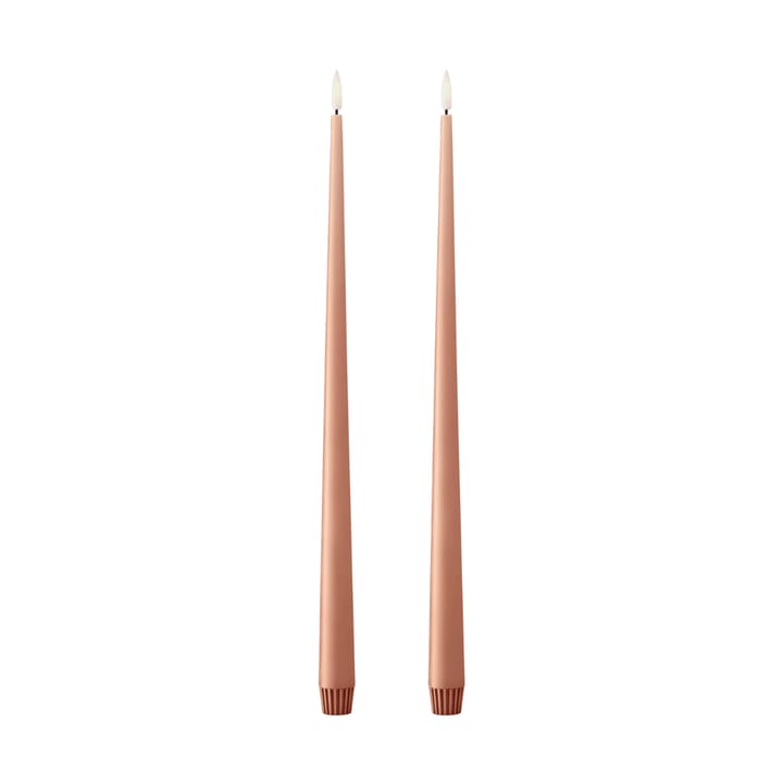 Bougies LED ester & erik lot de 2 - 20 Rosy caramel, 40cm - Ester & erik