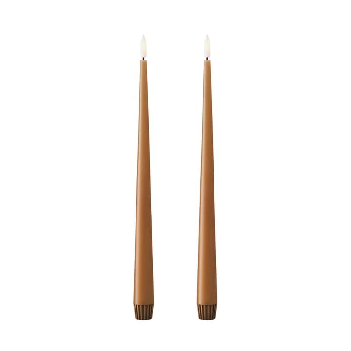 Bougies LED ester & erik lot de 2 - 23 Raw Toffee , 30 cm - Ester & erik