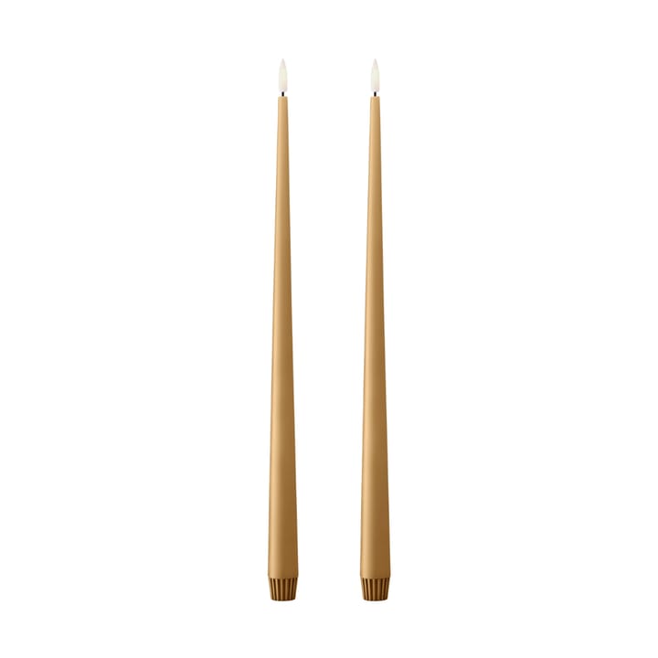 Bougies LED ester & erik lot de 2 - 27 Almond butter, 40cm - Ester & erik
