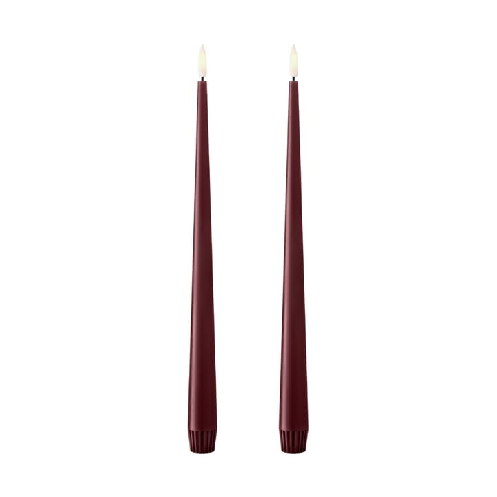 Bougies LED ester & erik lot de 2 - 44/2 Deep Wine , 30 cm - Ester & erik