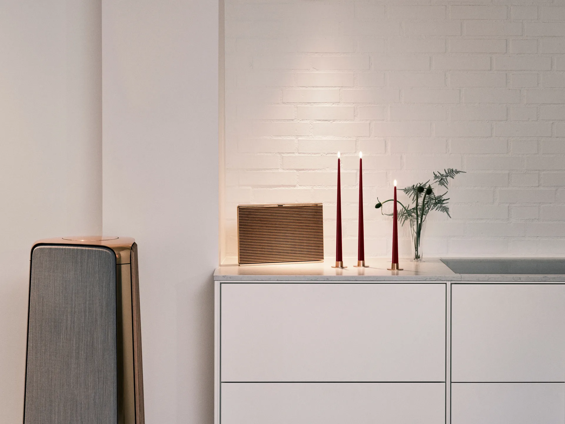 Bougies LED ester & erik lot de 2, 44/2 Deep Wine , 30 cm ester & erik