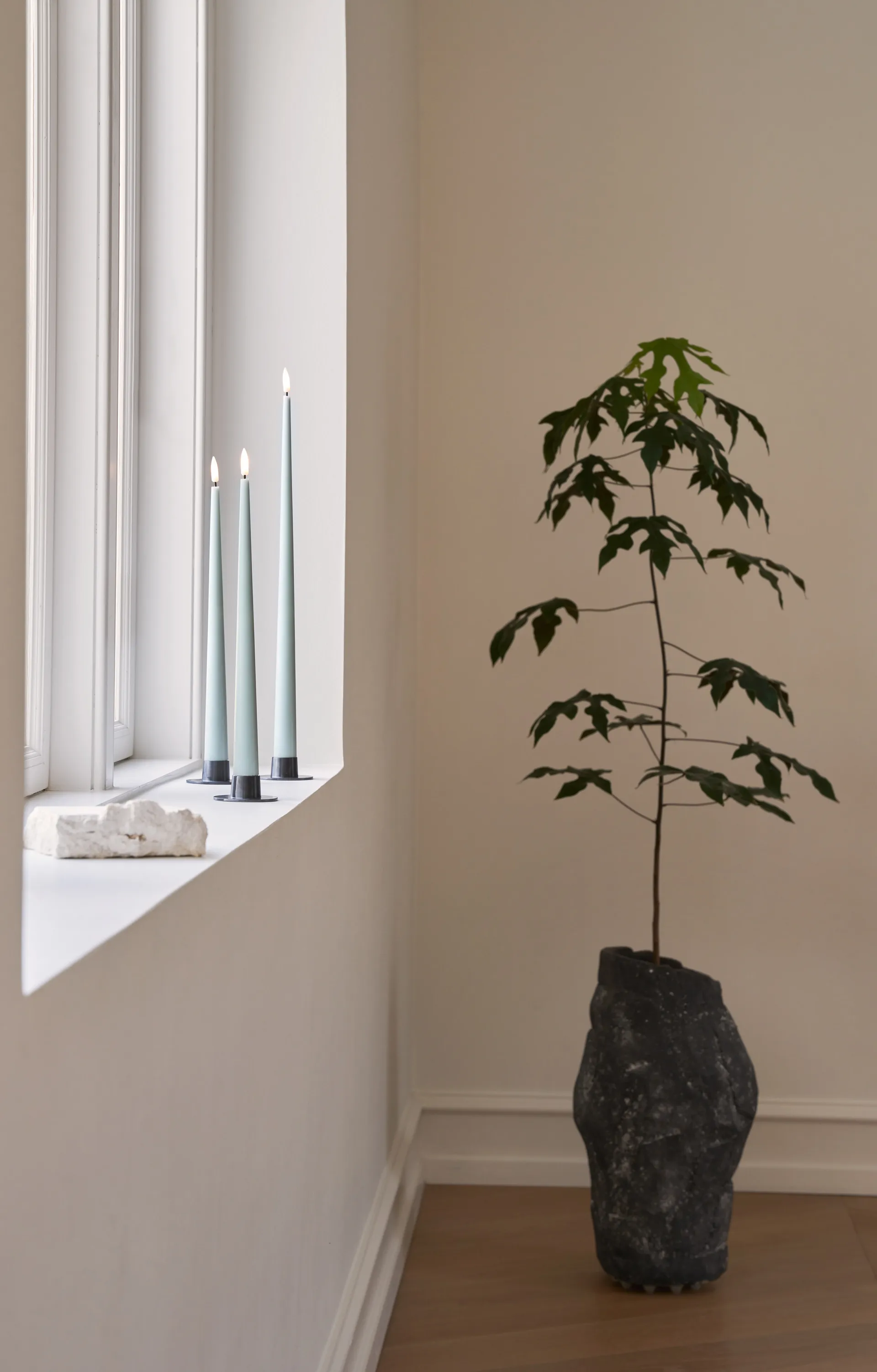 Bougies LED ester & erik lot de 2, 67 Jade stone, 40cm ester & erik