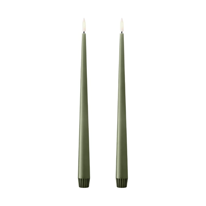 Bougies LED ester & erik lot de 2 - 70 Green Soil , 30 cm - Ester & erik
