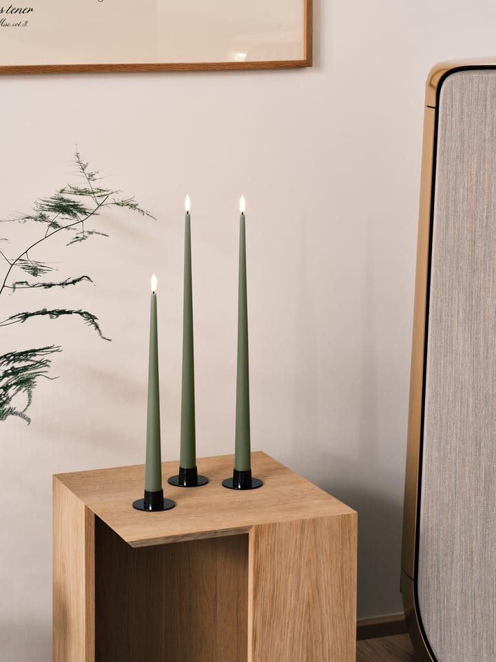 Bougies LED ester & erik lot de 2, 70 Green Soil , 30 cm ester & erik