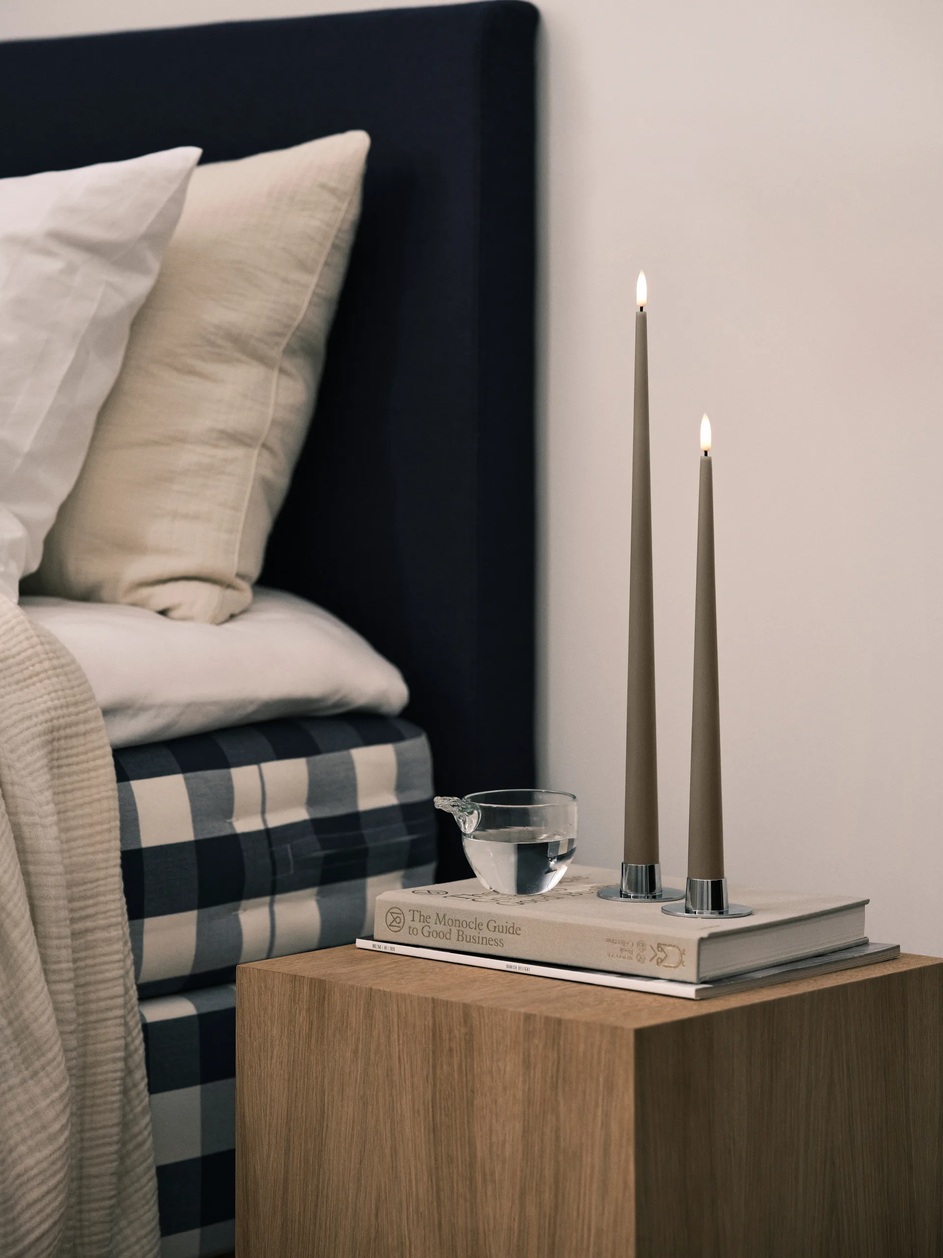 Bougies LED ester & erik lot de 2, 77 Caviar , 30 cm ester & erik