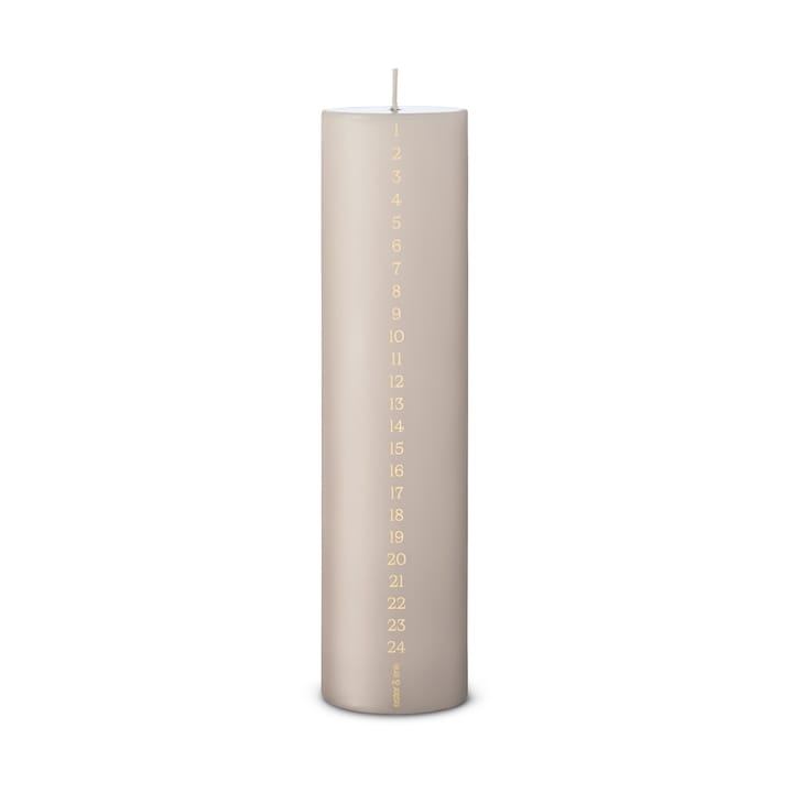 ester & erik bougie calendaire 25 cm - 22 linen grey - Ester & erik