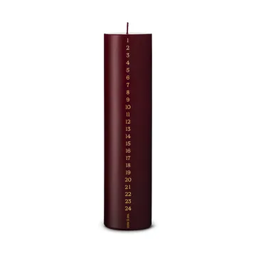 ester & erik bougie calendaire 25 cm - 44/2 deep wine - ester & erik