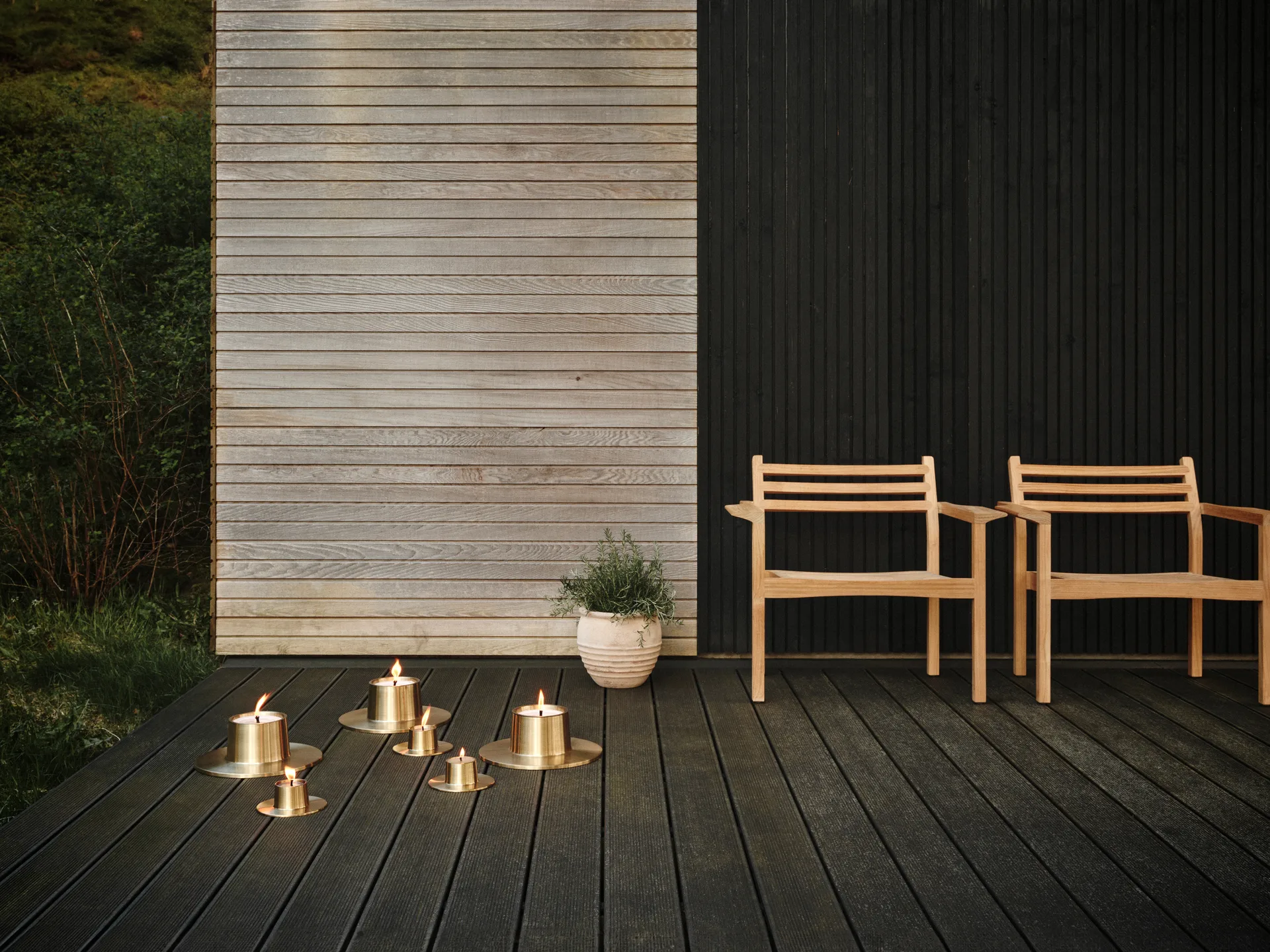 Ester & Erik chandelier d'extérieur grand Ø32,3 cm, Gold ester & erik