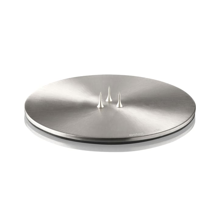 Plat à bougie ester & erik Ø10 cm mat - Argenté - Ester & erik