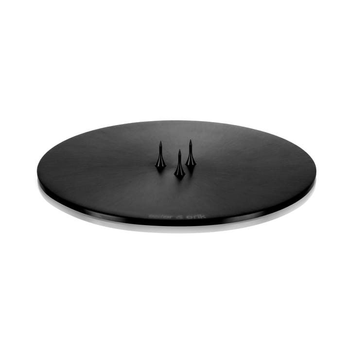 Plat à bougie ester & erik Ø10 cm mat - Noir - Ester & erik