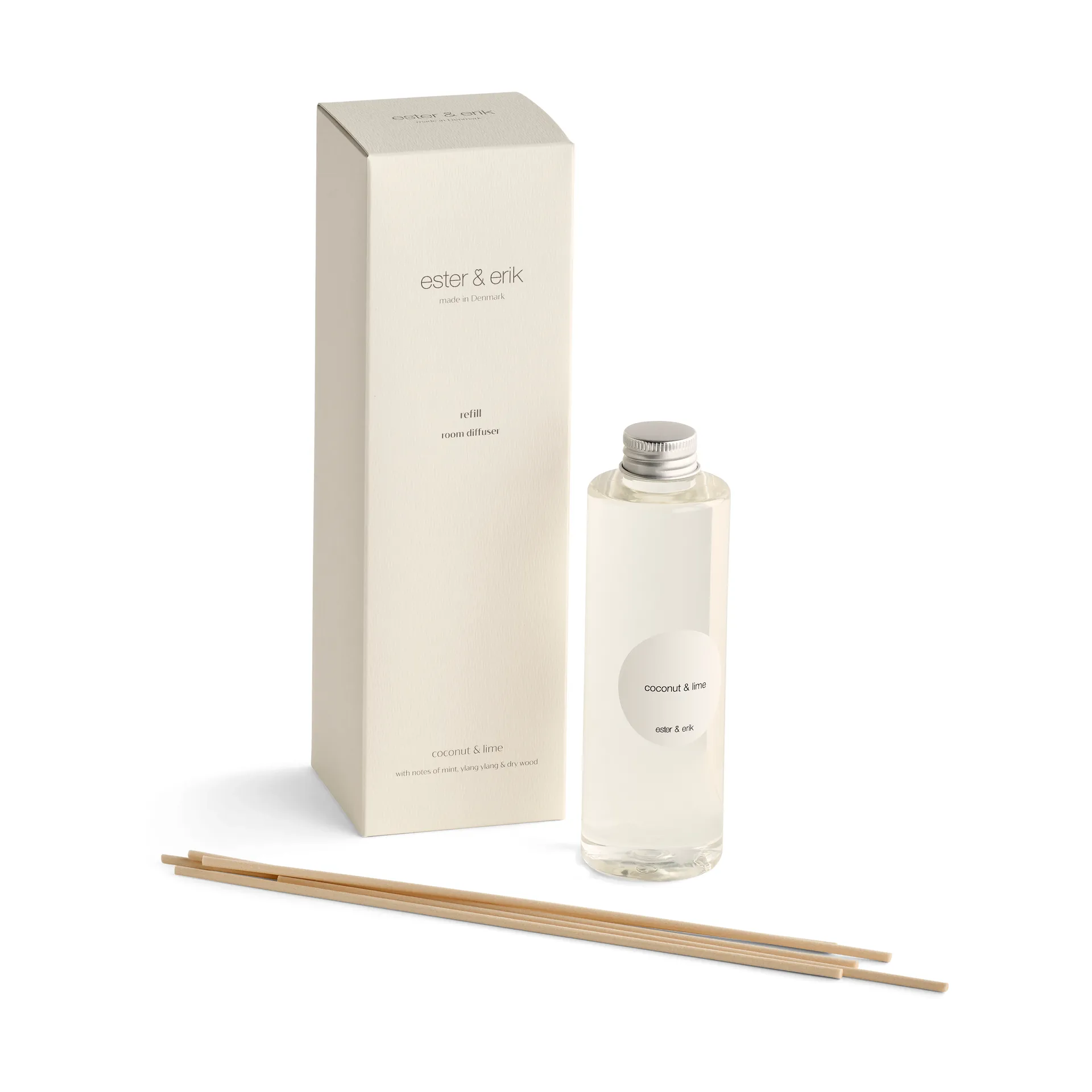 Recharge bâtonnets parfumés ester & erik, Coconut & lime ester & erik