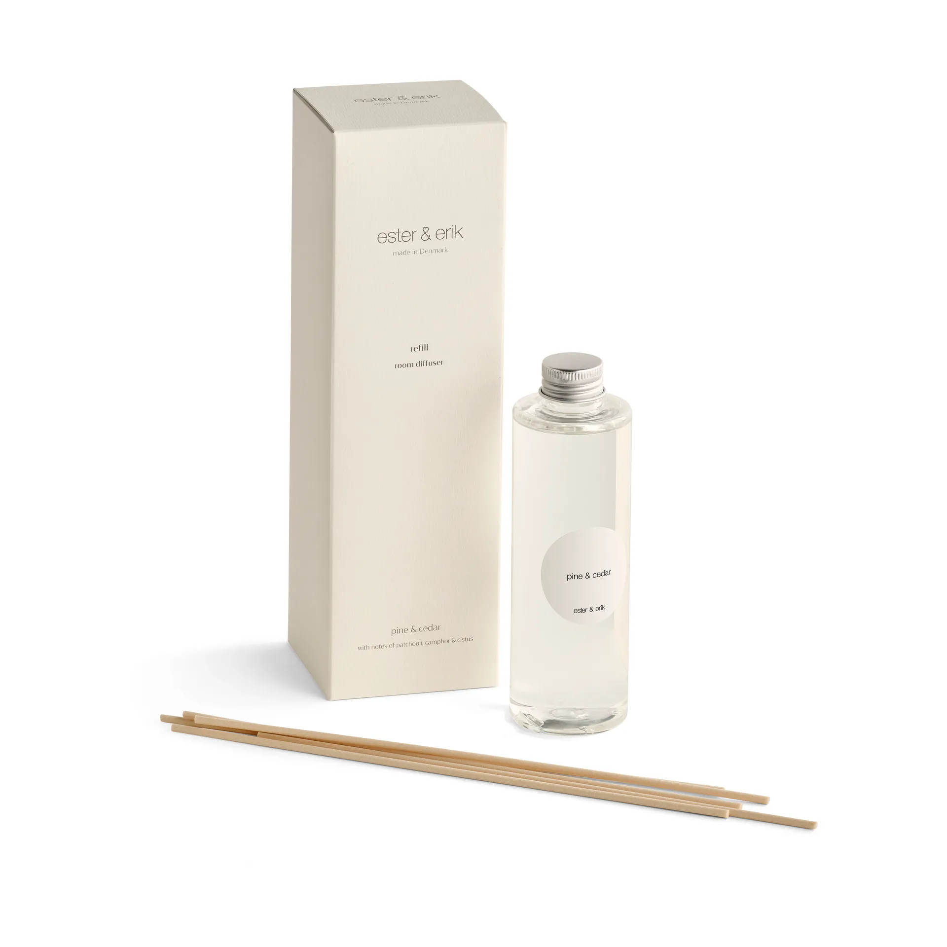 Recharge bâtonnets parfumés ester & erik, Pine & cedar ester & erik