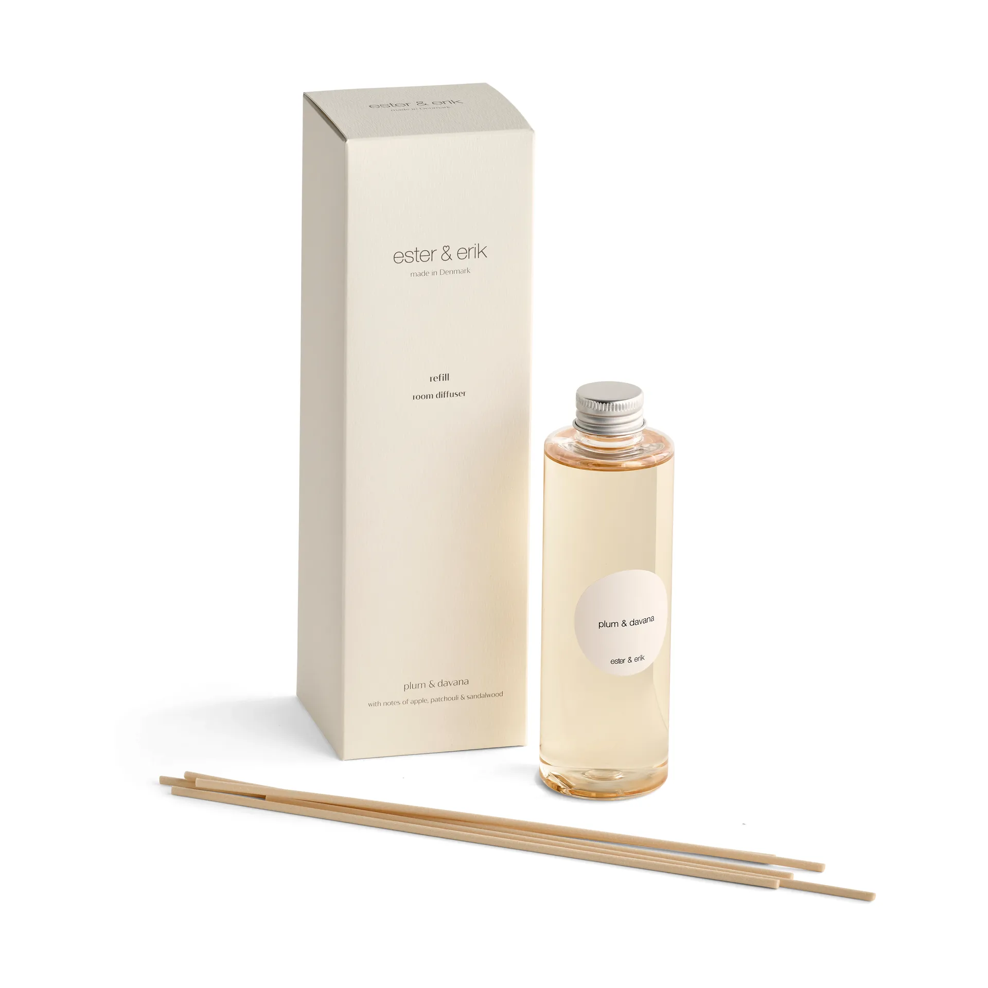 Recharge bâtonnets parfumés ester & erik, Plum & davana ester & erik