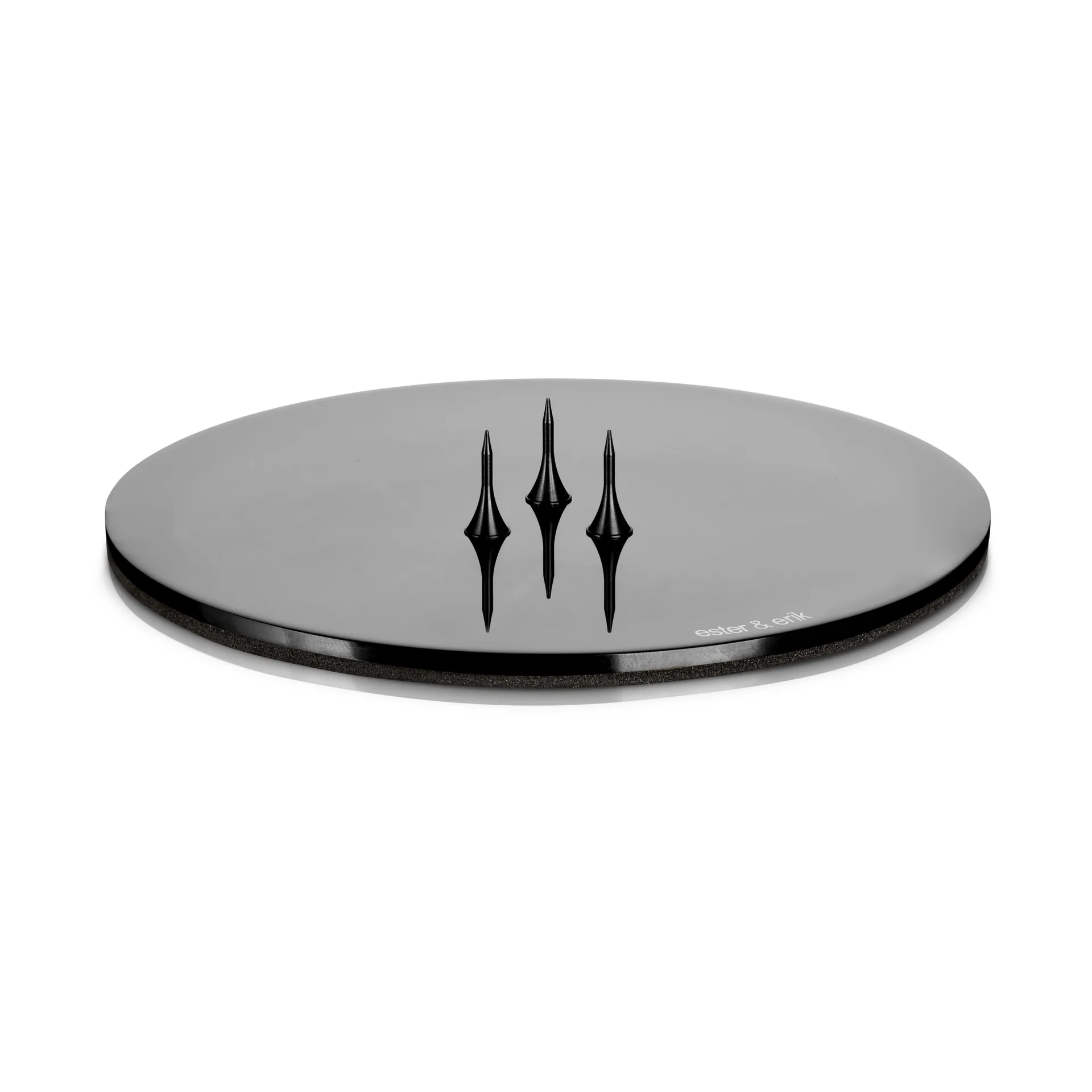 Support pour bougies ester & erik Ø9 cm brillant, Noir ester & erik