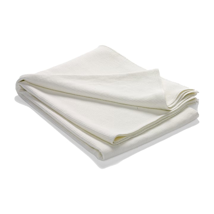 Couvre-lit en coton délavé Stripe 180x260 - Blanc cassé - Etol Design