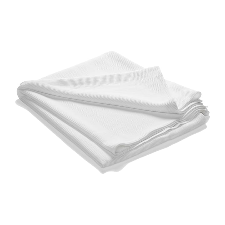 Couvre-lit en coton délavé Stripe 180x260 - Blanc - Etol Design