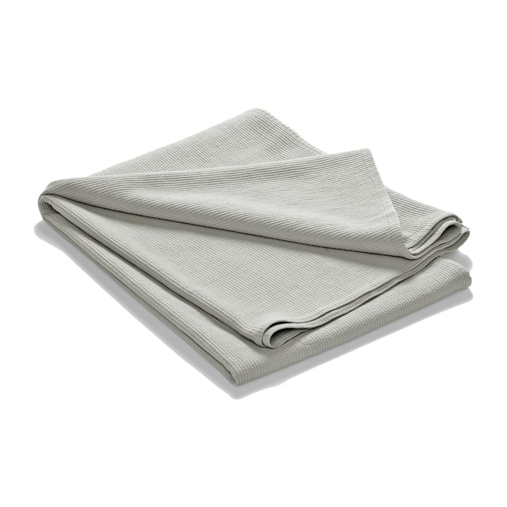 Couvre-lit en coton délavé Stripe 180x260 - Gris clair - Etol Design