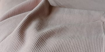 Couvre-lit en coton délavé Stripe 260x260 - Rose poudreux - Etol Design