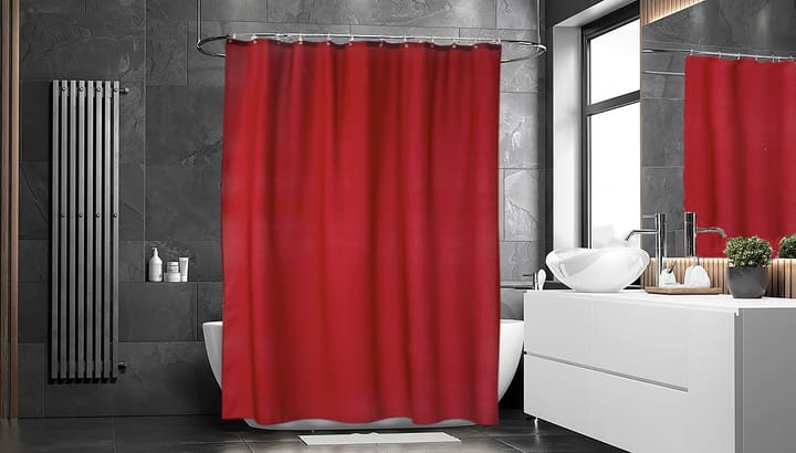 Rideau de douche Match 200x240 cm - extra haut (rouge) - Etol Design