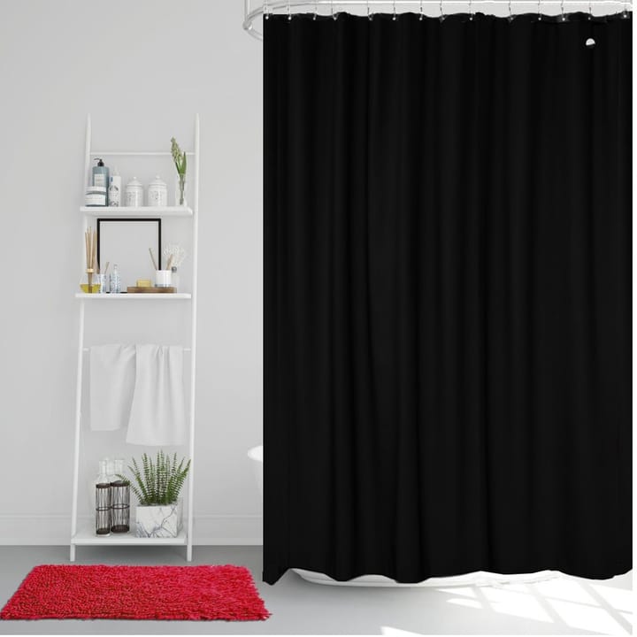 Rideau de douche Match 200x240 cm - très long (noir) - Etol Design