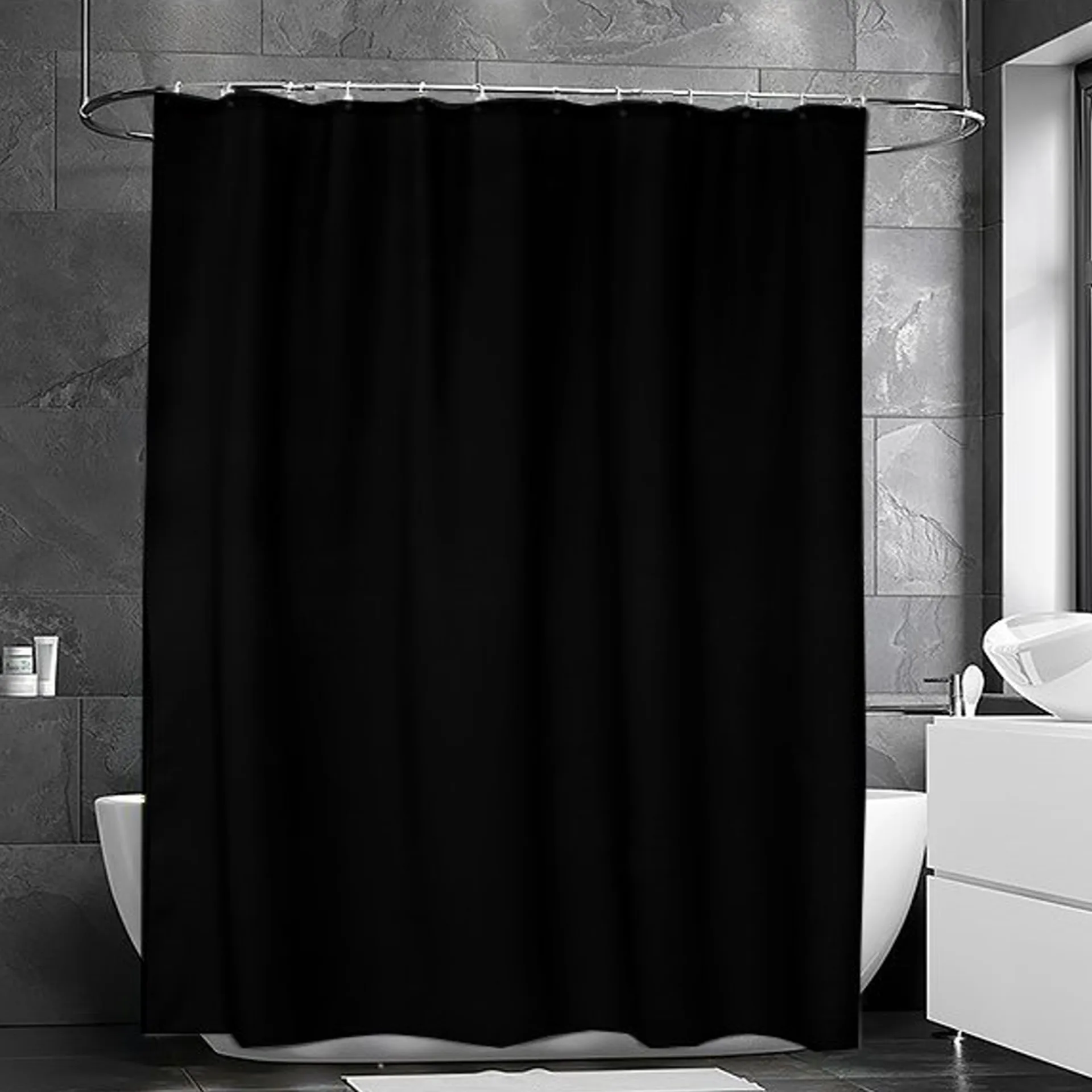 Rideau de douche Match, noir Etol Design