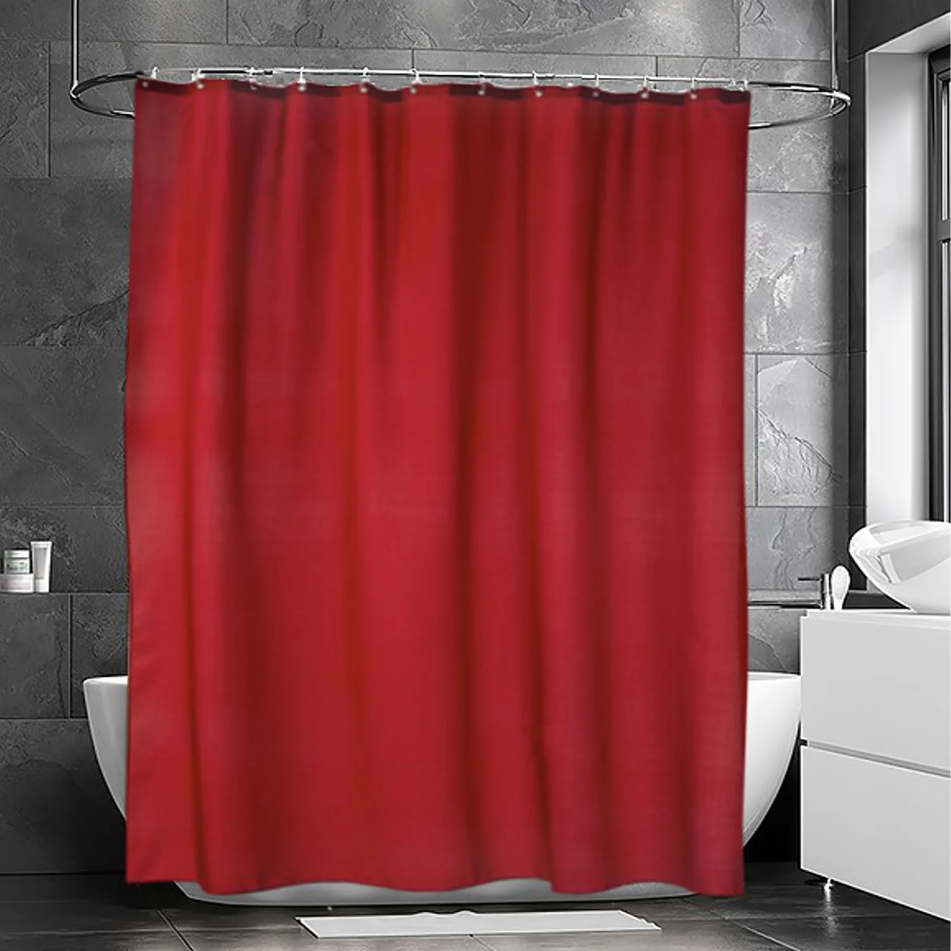 Rideau de douche Match, rouge Etol Design