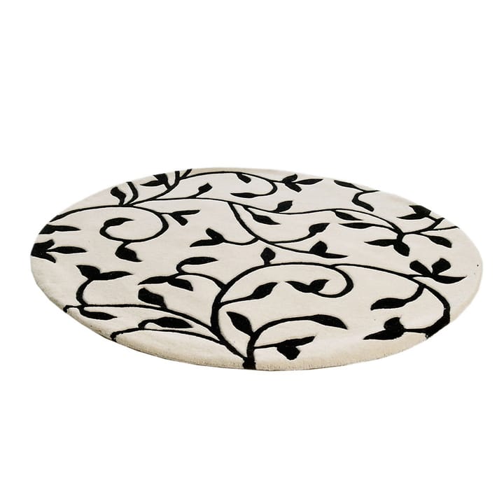 Tapis Grow blanc-noir rond - Ø140 cm - Etol Design