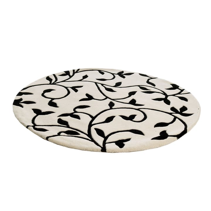 Tapis Grow blanc-noir rond - ø180 cm - Etol Design