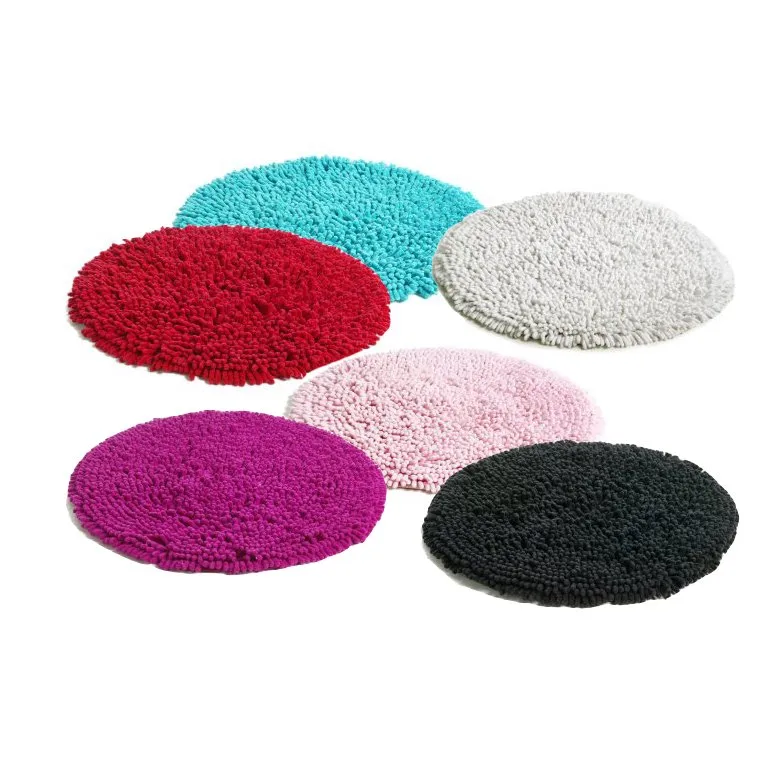 Tapis Rasta rond, noir Etol Design