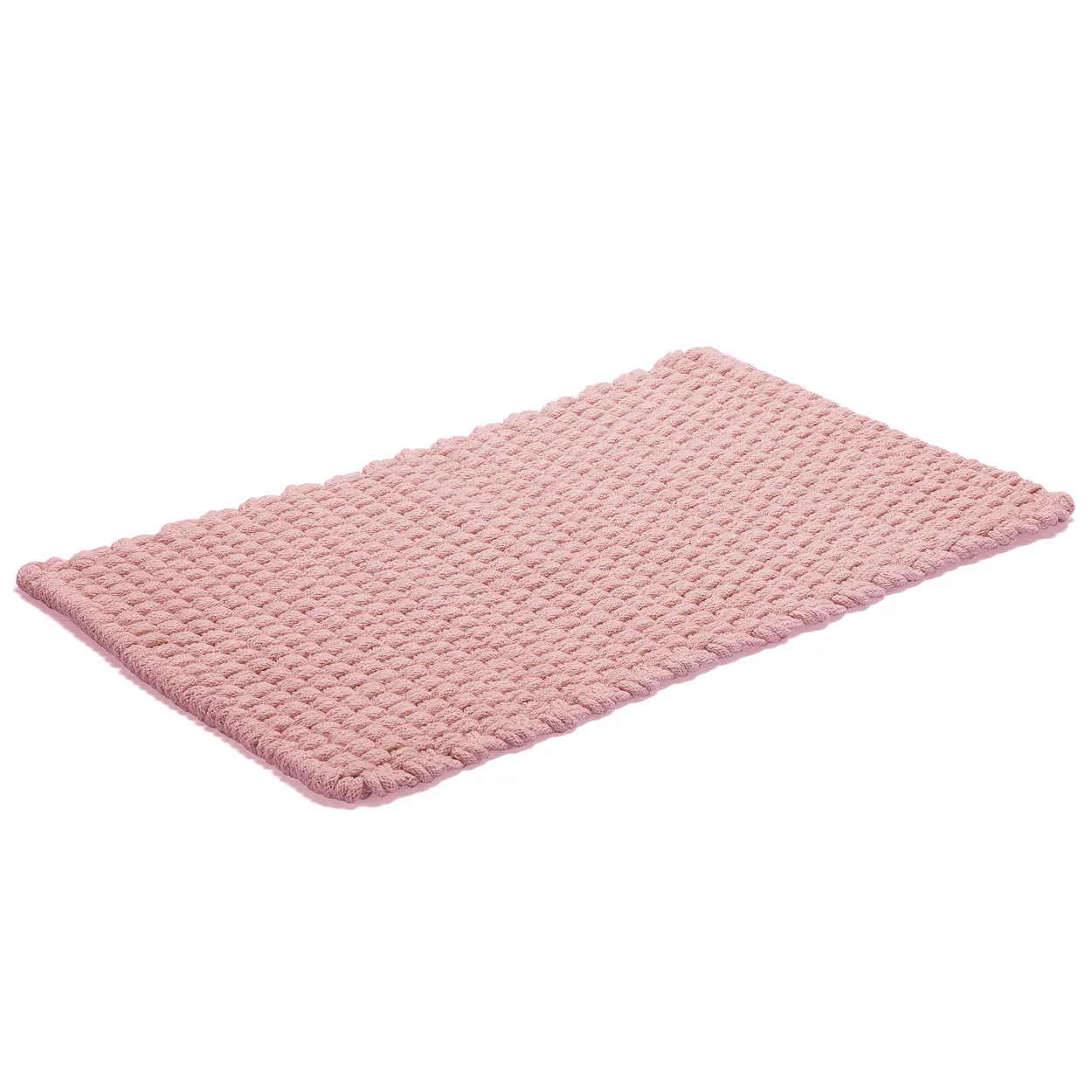 Etol Design Tapis Rope 50x80 cm Rose poussiéreux | Design Scandinave | Tapis de bain | Rose